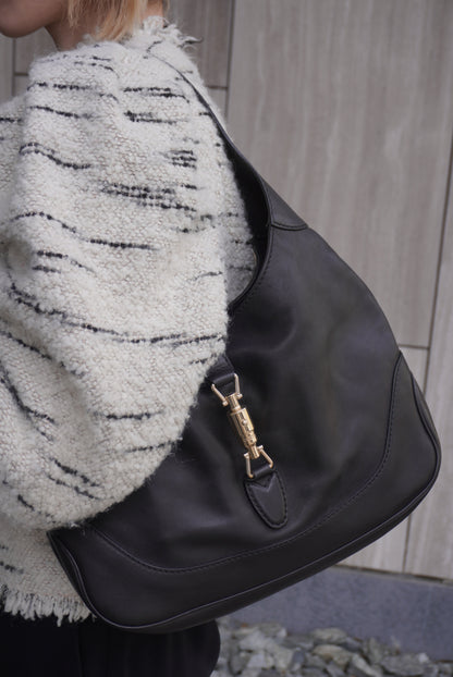 GUCCI Jackie Shoulder bag Black Vintage k7dm3y