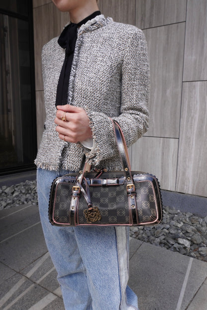 LOEWE Anagram Charm Boston bag Black Vintage u28crh