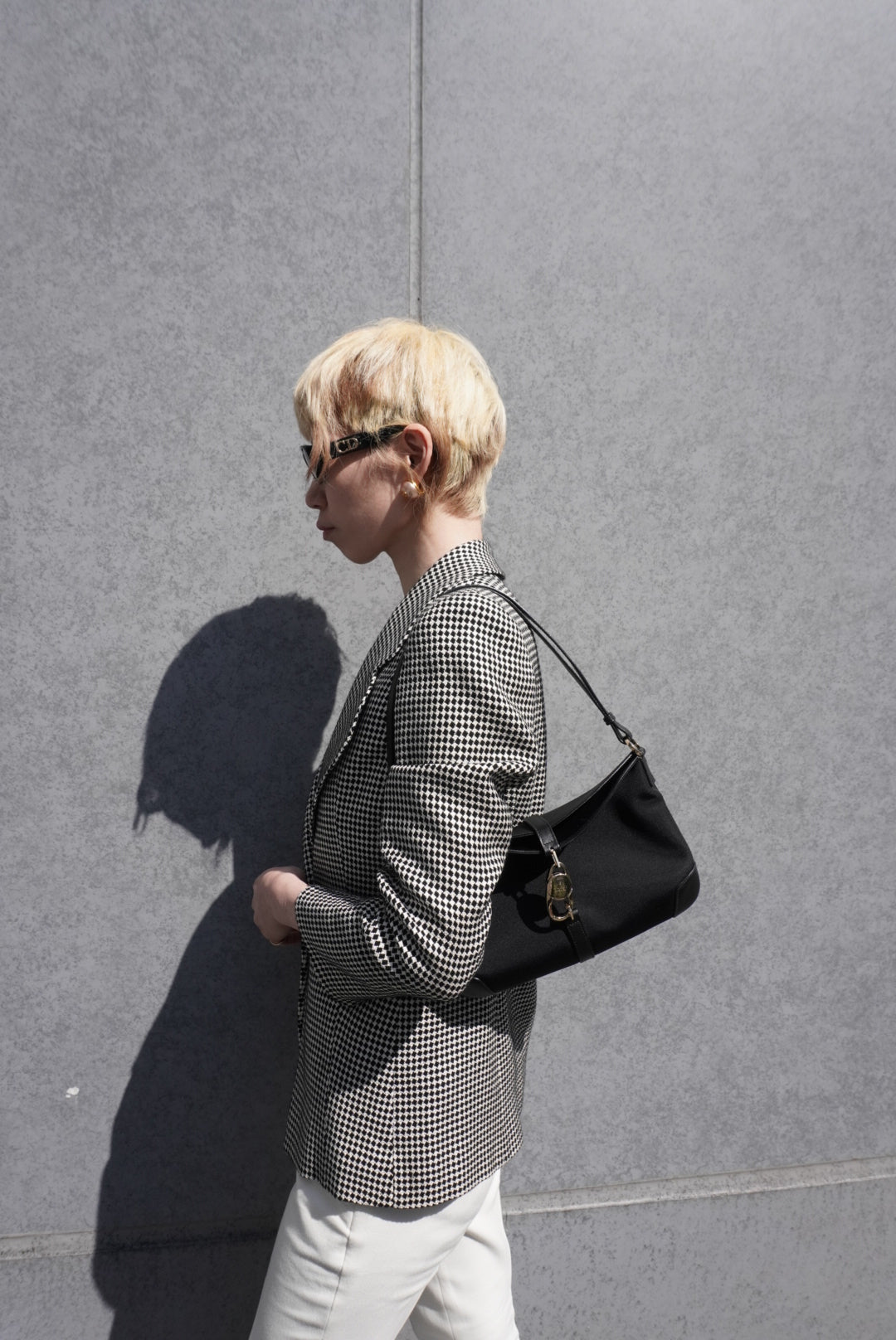 GUCCI Jackie Shoulder bag Black Vintage 8e828u