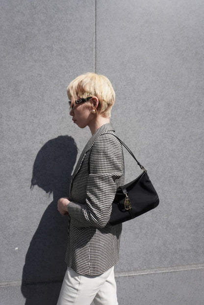 GUCCI Jackie Shoulder bag Black Vintage 8e828u