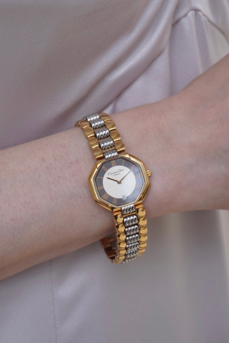 Christian Dior Watch Gold Vintage nudz6u
