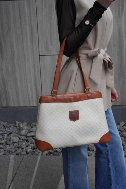 CELINE Macadam Blason 手提包 白色 Vintage jebkgk