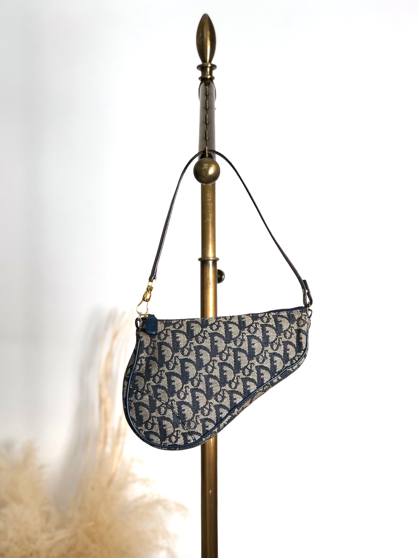 Christian Dior Trotter Shoulder bag Navy Vintage rdybbf
