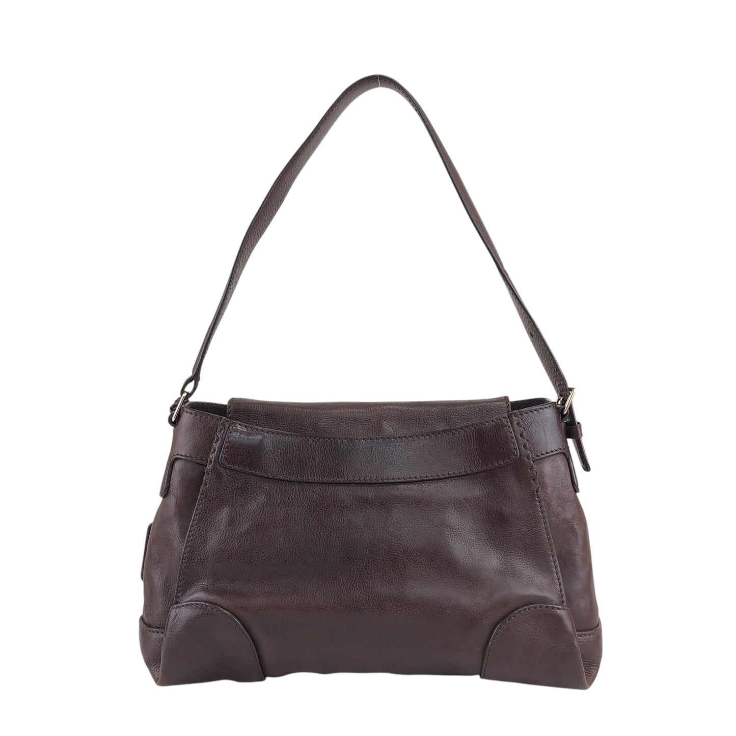 CELINE 馬車圖案肩背包 Hobobag 棕色 復古 icwcbk