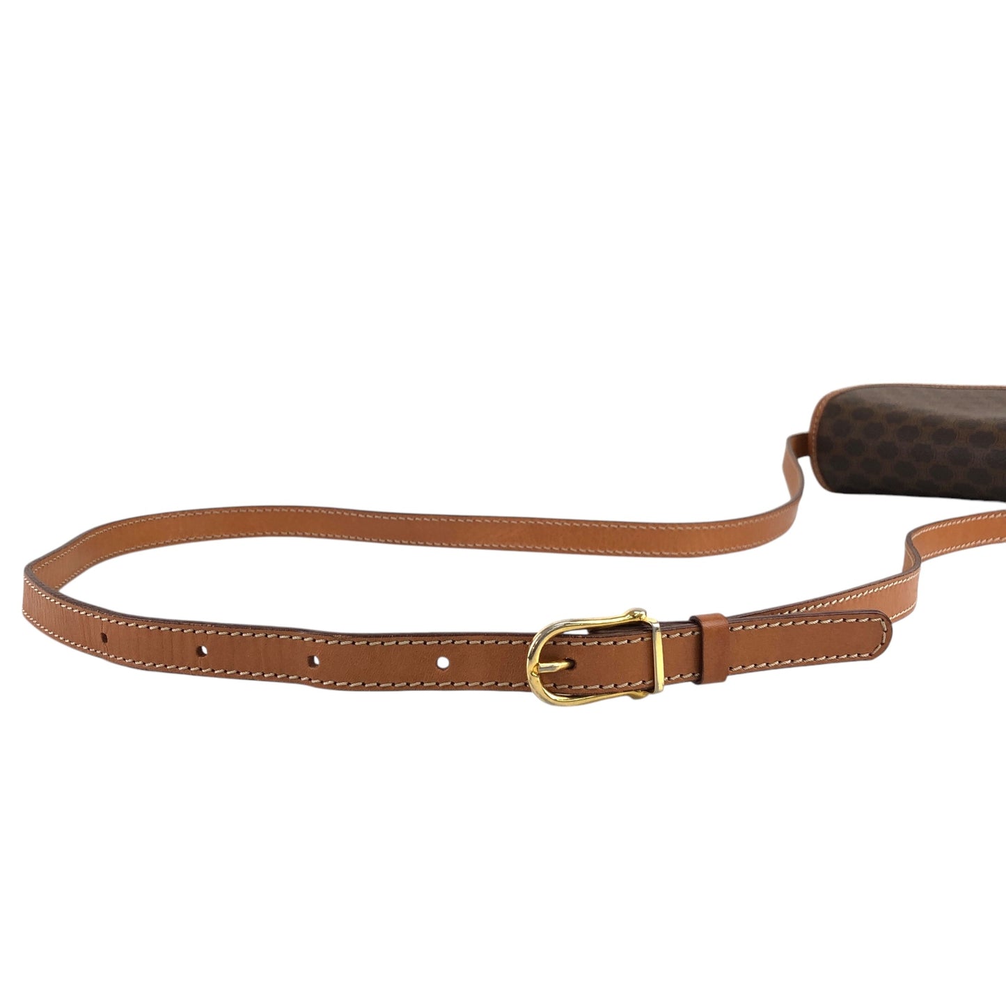 CELINE Macadam Blason Shoulder bag Brown Vintage ukvpkm