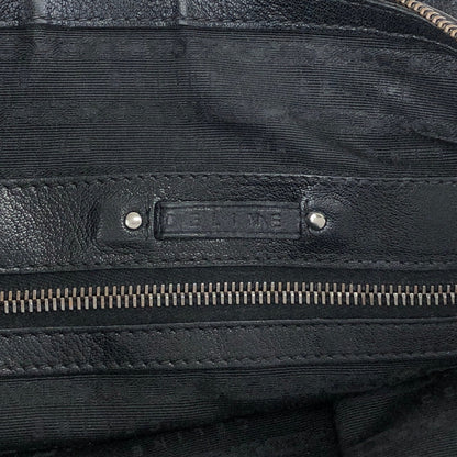 CELINE Triomphe Two-way Handbag  Shoulder bag Black Vintage 4xt5x6