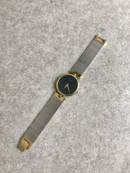 Christian Dior Quartz Watch Silver×Gold Vintage m8wvnb