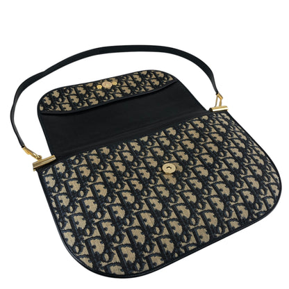 Christian Dior Trotter Shoulder bag Navy Vintage 2xwr2a