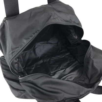 PRADA Tessuto Triangle Logo Boston bag Black Vintage utr82b