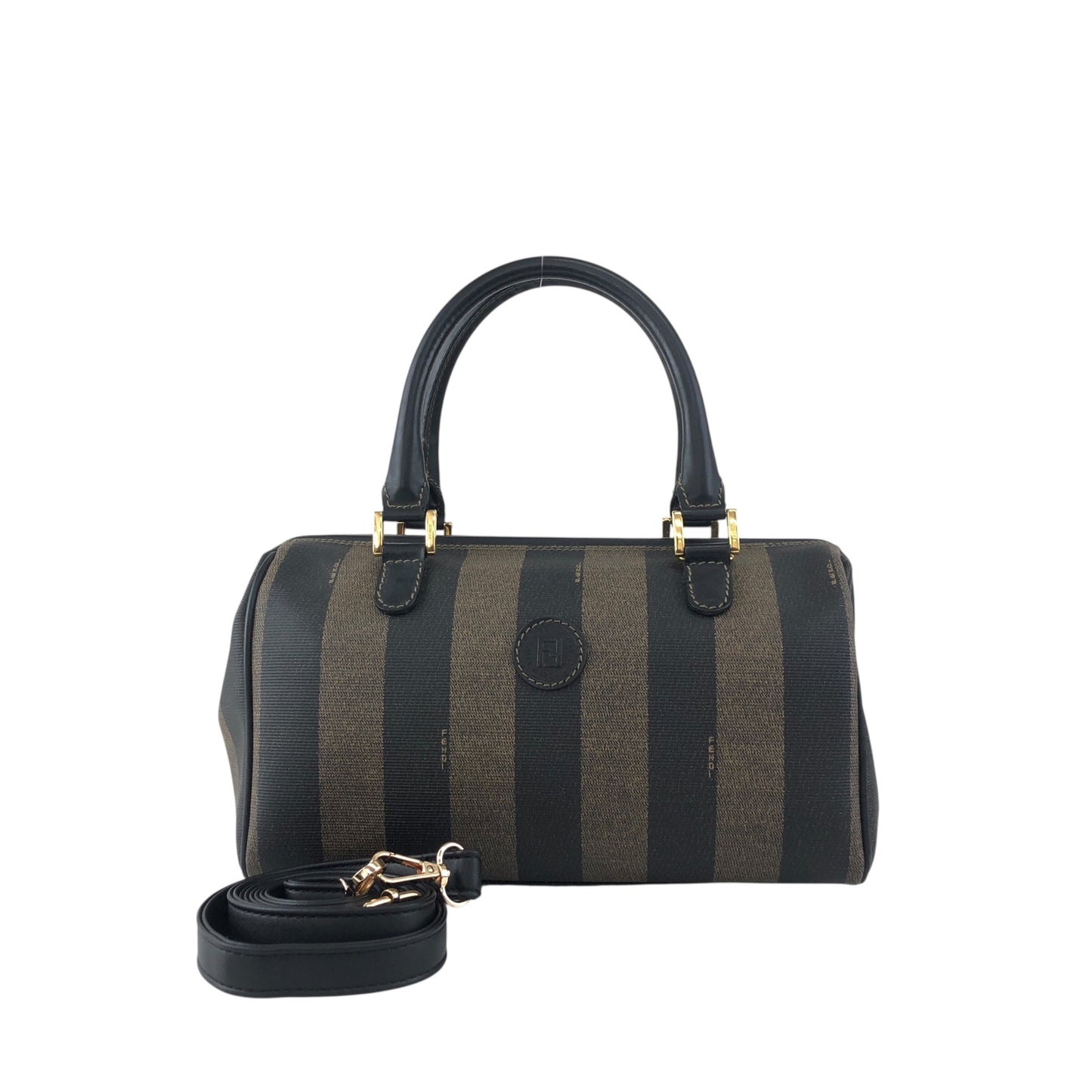 FENDI Two-way Boston bag Black Vintage 63dppy