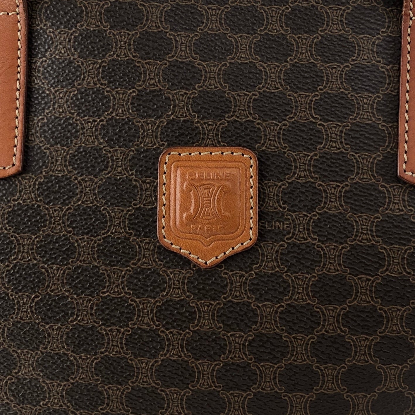 CELINE Macadam Blason Totebag Brown Vintage g7dsz6
