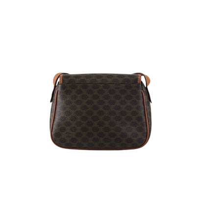 CELINE Macadam Blason Shoulder bag Brown Vintage w4w3x4