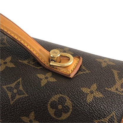 LOUIS VUITTON Monogram Buckle Two-way Handbag Shoulder bag Brown Vintage cmkh5s
