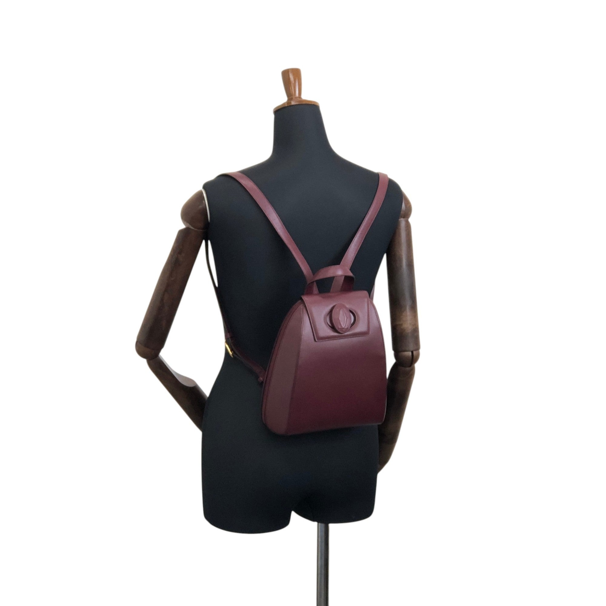 Cartier Turn Lock Backpack Bordeaux Vintage zi2dg4 – VintageShop solo