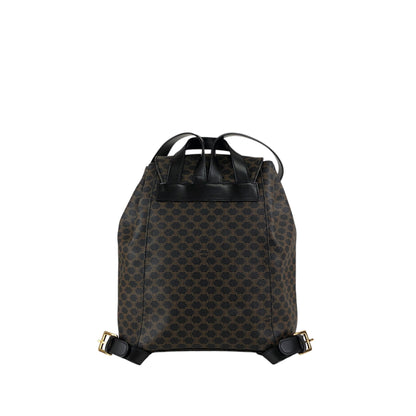 CELINE Macadam Logo Backpack Black Vintage ed4nn3