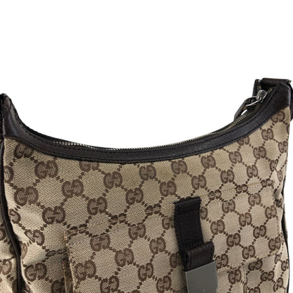 GUCCI GG Canvas Shoulder bag Brown Vintage arvcnf
