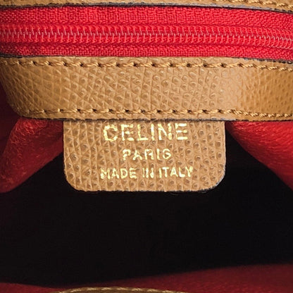CELINE Drawstring Shoulder bag Brown Vintage e2mn4e