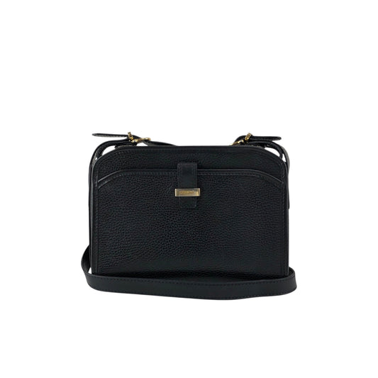 CELINE Logo Crossbody Shoulder bag Black Vintage ux8giy