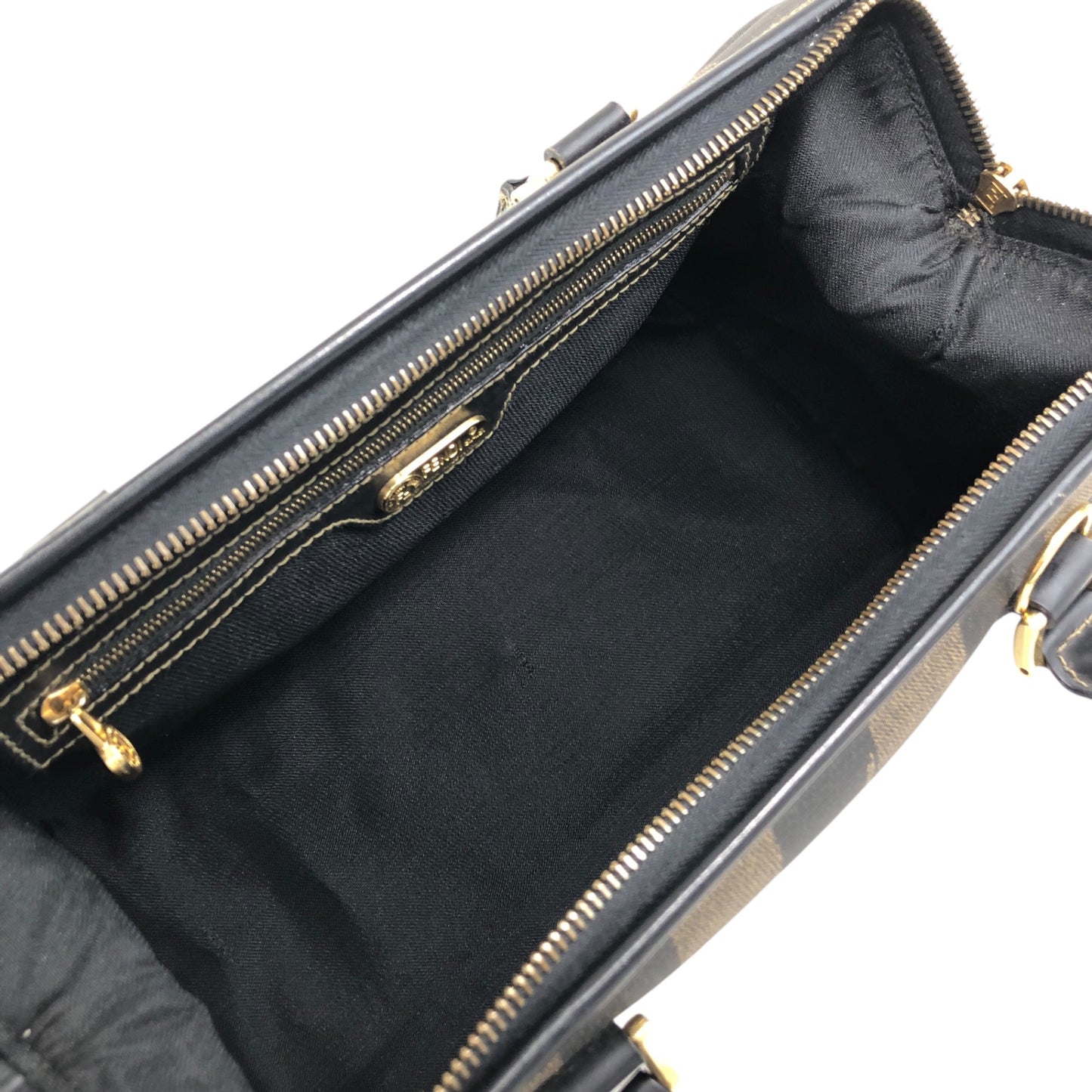 FENDI Two-way Boston bag Black Vintage 63dppy