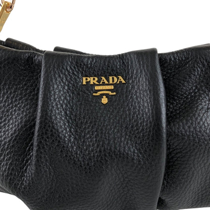 PRADA 標誌小號鏈條手提包袋黑色復古 wy5iwt