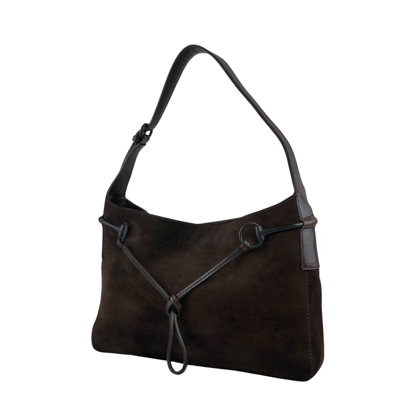 GUCCI Horse Bit Shoulder bag Brown Vintage gk8eeb