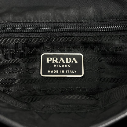 PRADA Triangle Logo Shoulder bag Black Vintage yp8wu5