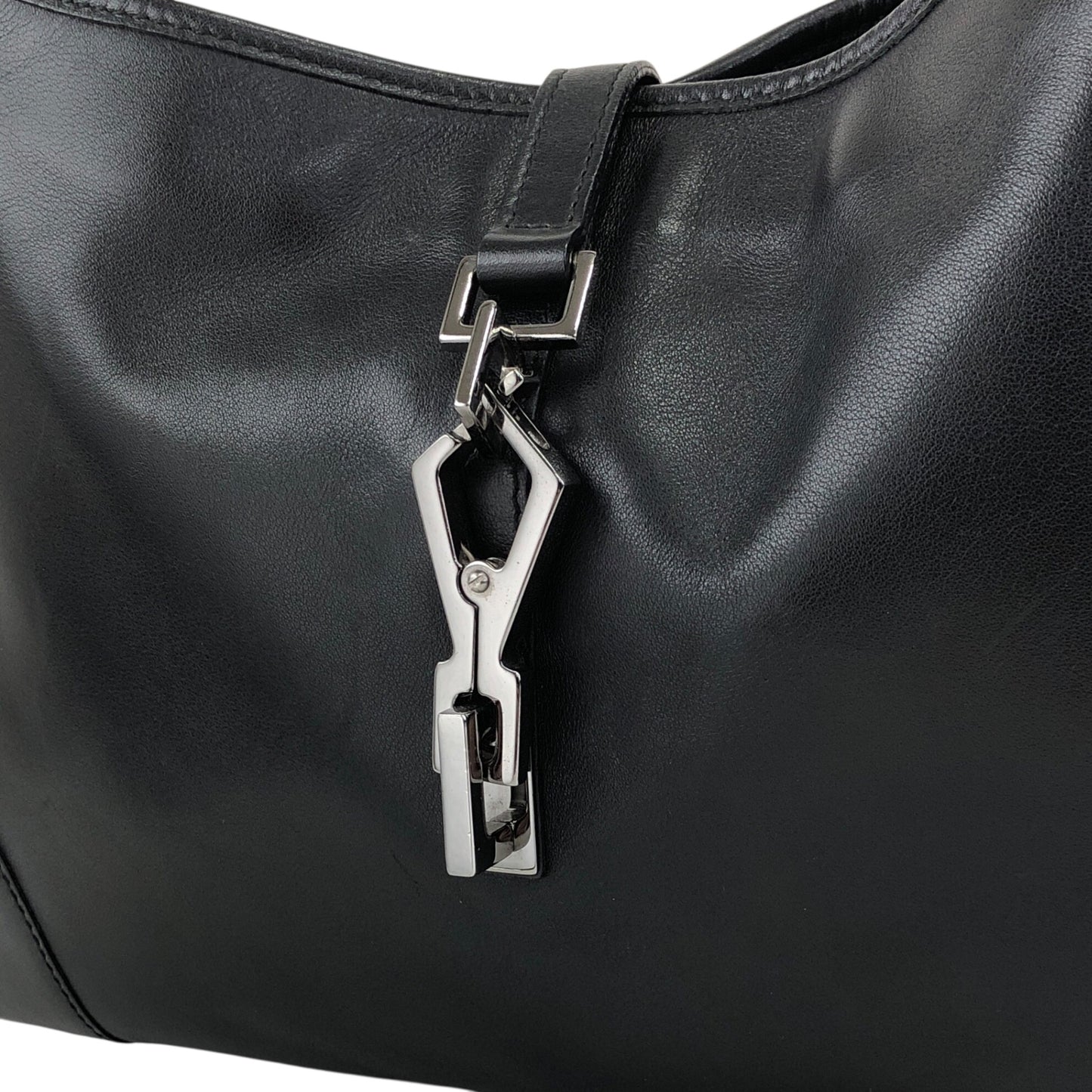 GUCCI Jackie Shoulder bag Black Vintage zv8n2e