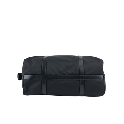 PRADA Tessuto Triangle Logo Padlock Totebag Black Vintage cfbs7r