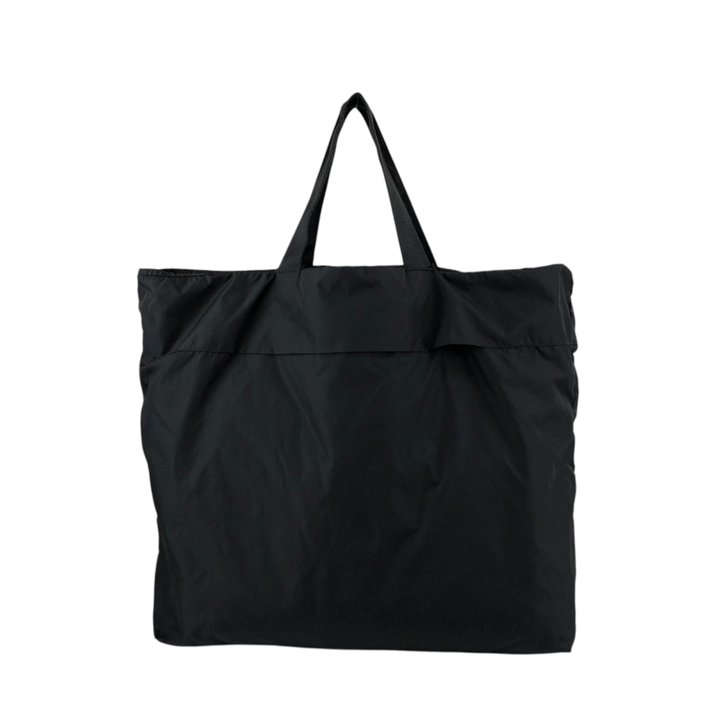 PRADA Tessuto Triangle Logo Handbag Totebag Black Vintage txv6yu