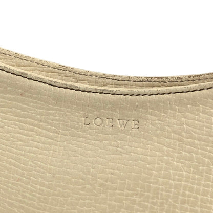 LOEWE Logo Embossed Handbag Ivory Vintage 8nnpkn