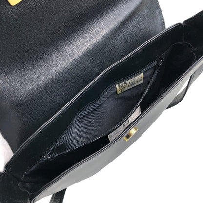 GIVENCHY Logo Shoulder bag Black Vintage c78vb7