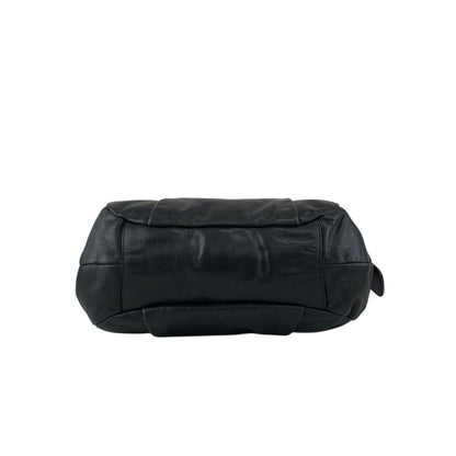 PRADA Logo Two-way Handbag Shoulder bag Black Vintage ashbj6