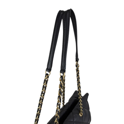 Salvatore Ferragamo Vala Ribbon Chain Shoulder bag Black Vintage 8dgp7p