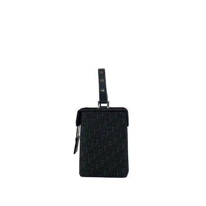 Christian Dior Logo Trotter Small Handbag Vanity bag Black Vintage kebsei