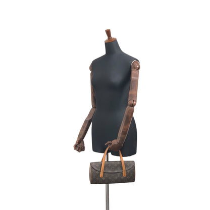 LOUIS VUITTON Monogram Handbag Brown Vintage kjp7uf