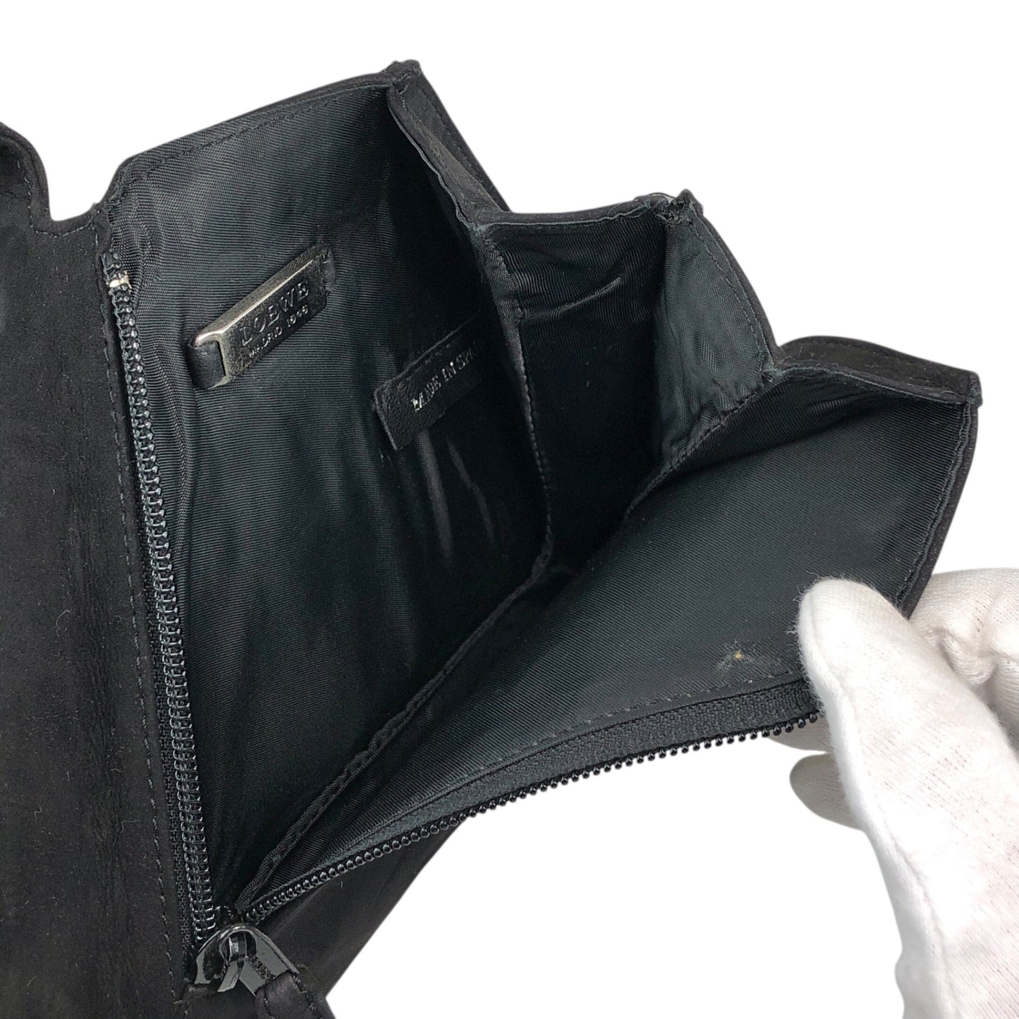 LOEWE Logo Handbag Black Vintage vfx75i