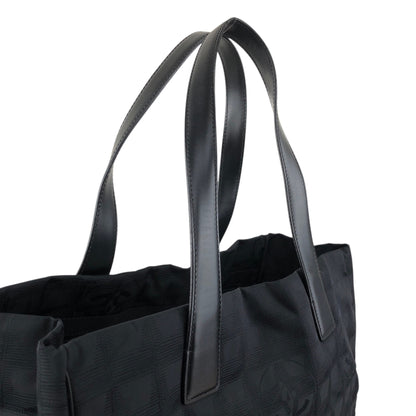 CHANEL New Travel Line Totebag Black Vintage tnjpfz
