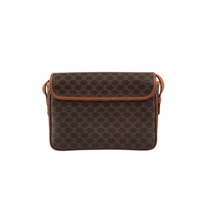 CELINE Macadam Blason Shoulder bag Brown Vintage 2mumnz