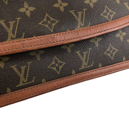 LOUIS VUITTON Monogram Clutch bag Brown Vintage 3pebsa