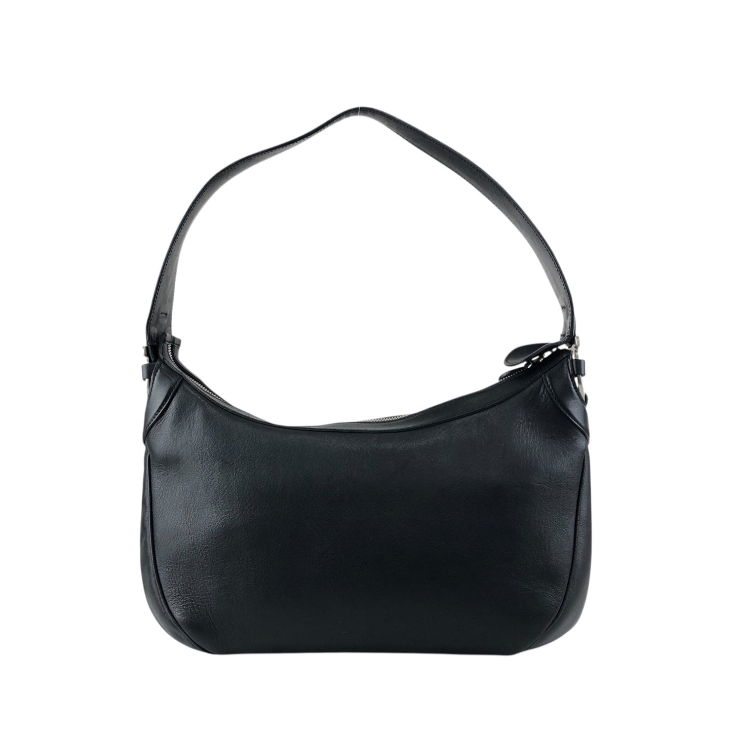 Salvatore Ferragamo Gancini Handbag Shoulder bag Black AF-21 4358 Vintage xn4ijj