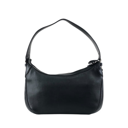 Salvatore Ferragamo Gancini Handbag Shoulder bag Black AF-21 4358 Vintage xn4ijj