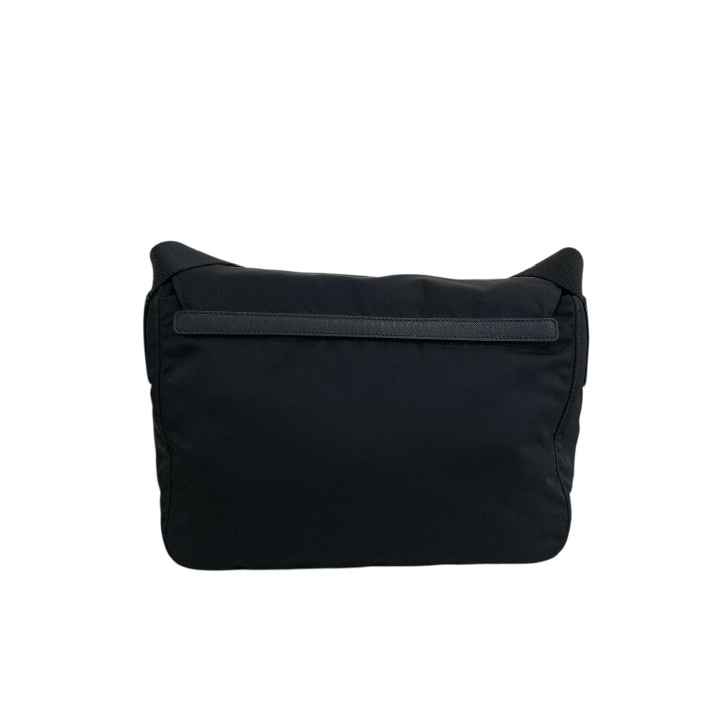 PRADA Triangle Logo Shoulder bag Black Vintage c3szxv