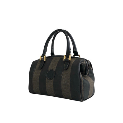 FENDI Pecan Two-way Handbag Shoulder bag Black Vintage b4ain2