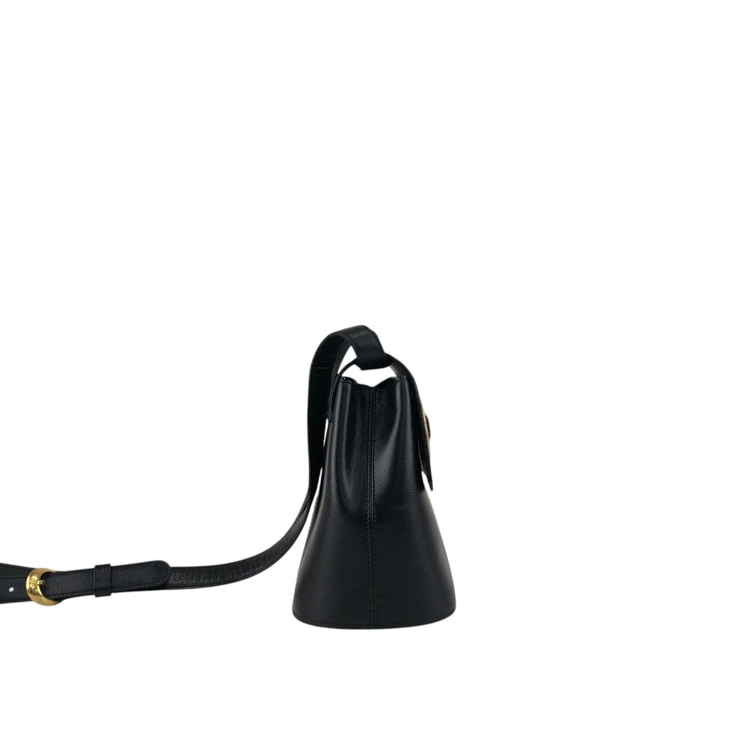 Christian Dior Turn Lock Shoulder bag Black Vintage rz2umb