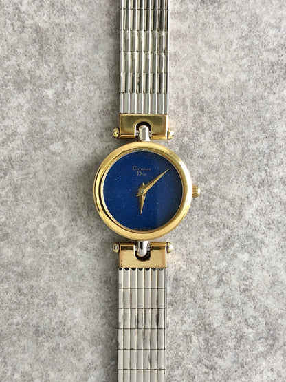 Christian Dior Logo Watch Silver 3025 Vintage f3fak4