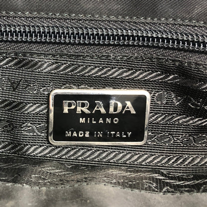 PRADA Logo Shoulder bag Black Vintage cdpuma