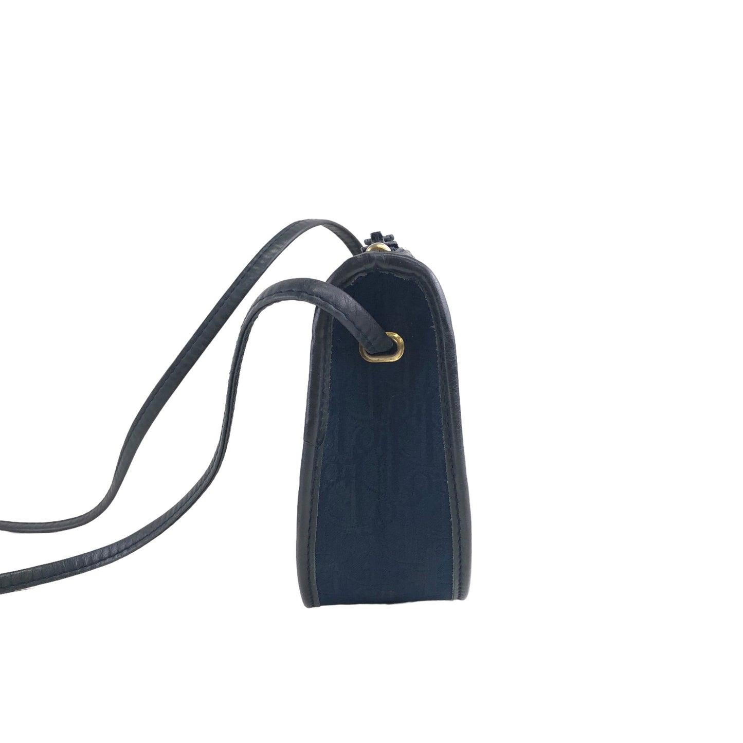 Christian Dior Trotter Shoulder bag Navy Vintage ahnifn