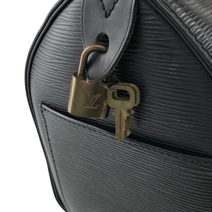 LOUIS VUITTON Epi Small Boston bag Handbag Black Vintage abz8nz