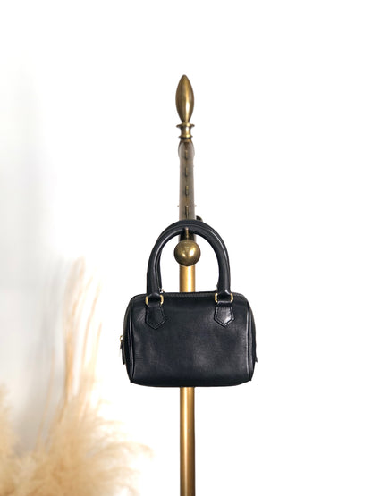 CELINE Two-way Small Boston bag Shoulder bag Black Vintage xd3b63
