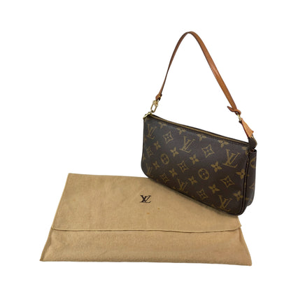 LOUIS VUITTON Monogram Small Shoulder bag Brown Vintage mmy3za